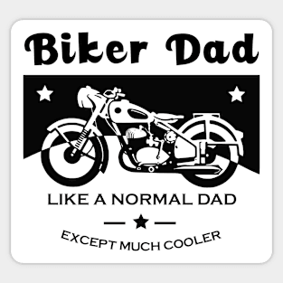 Biker Dad On Sticker